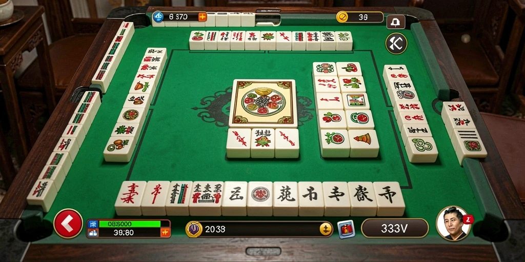 Screenshot gameplay 333V yang menampilkan keseruan permainan Mahjong.