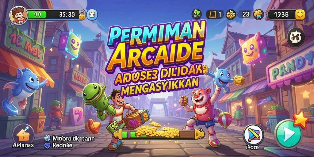 Screenshot utama API33 menampilkan karakter melompat dan menghindari rintangan dalam gameplay yang intens.
