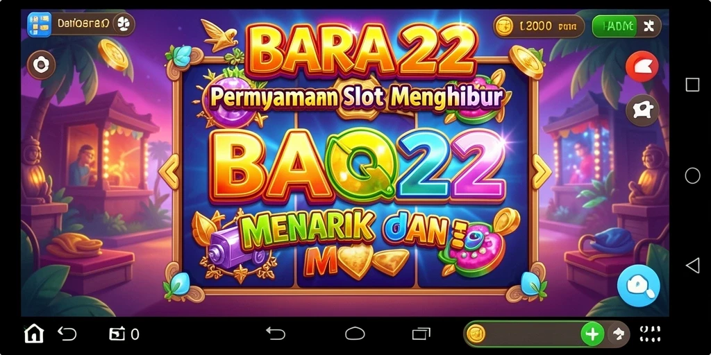 Screenshot BARA22 menampilkan gameplay menarik yang penuh warna.