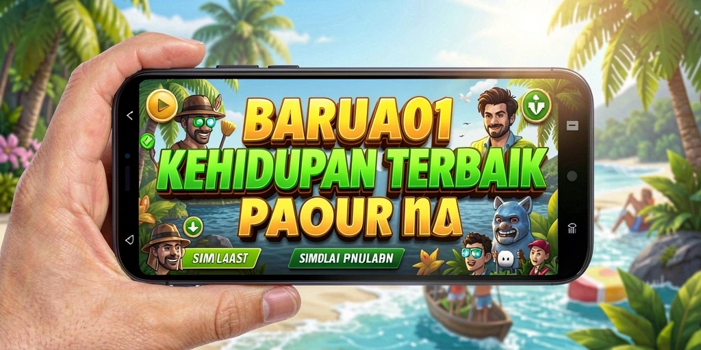 Tampilan gameplay yang menarik dari BARU01 dengan berbagai aktivitas kehidupan.