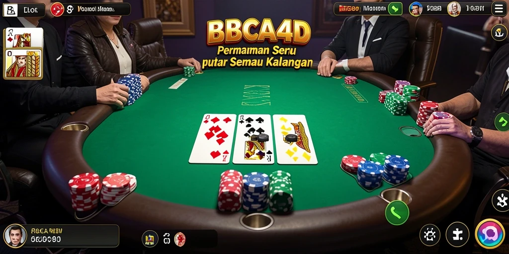 Tampilan gameplay menarik dari <strong>BBCA4D</strong> saat bermain poker online.