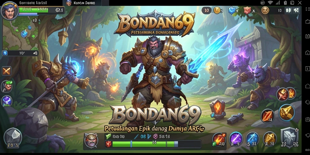 Tampilan gameplay seru dalam dunia fantasi ARPG BONDAN69.