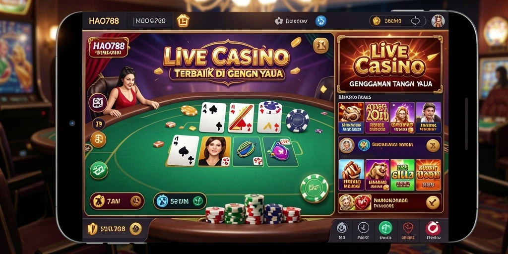 Tampilan gameplay HAO788 yang menarik dan interaktif di Live Casino.
