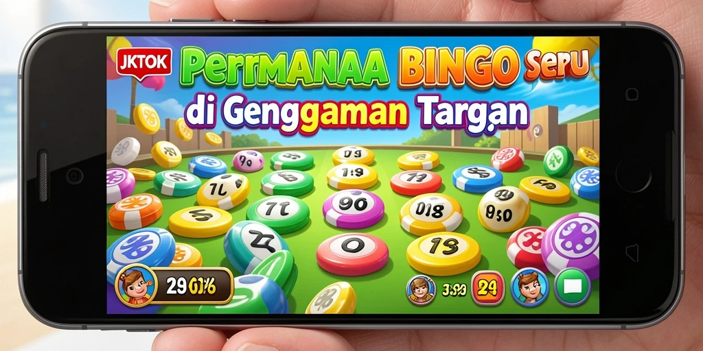 Screeenshot gameplay JKTOK menampilkan keseruan permainan Bingo.