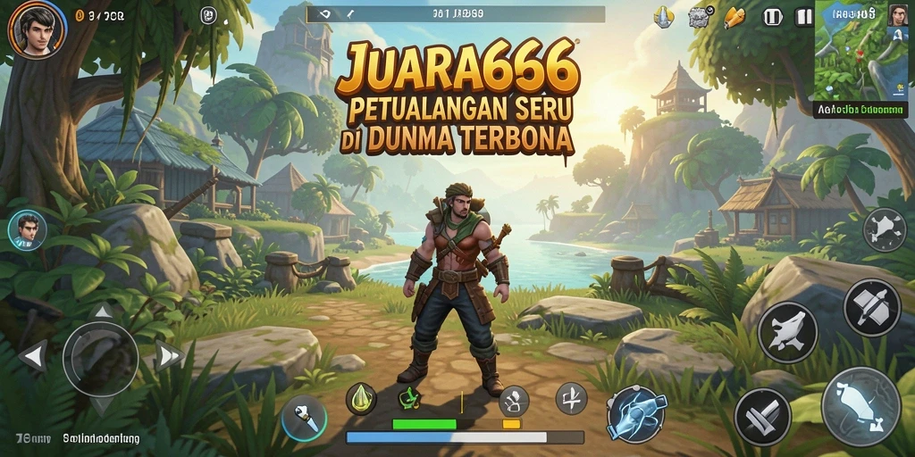 Screenshot JUARA666 yang menunjukkan petualangan seru di dunia terbuka.