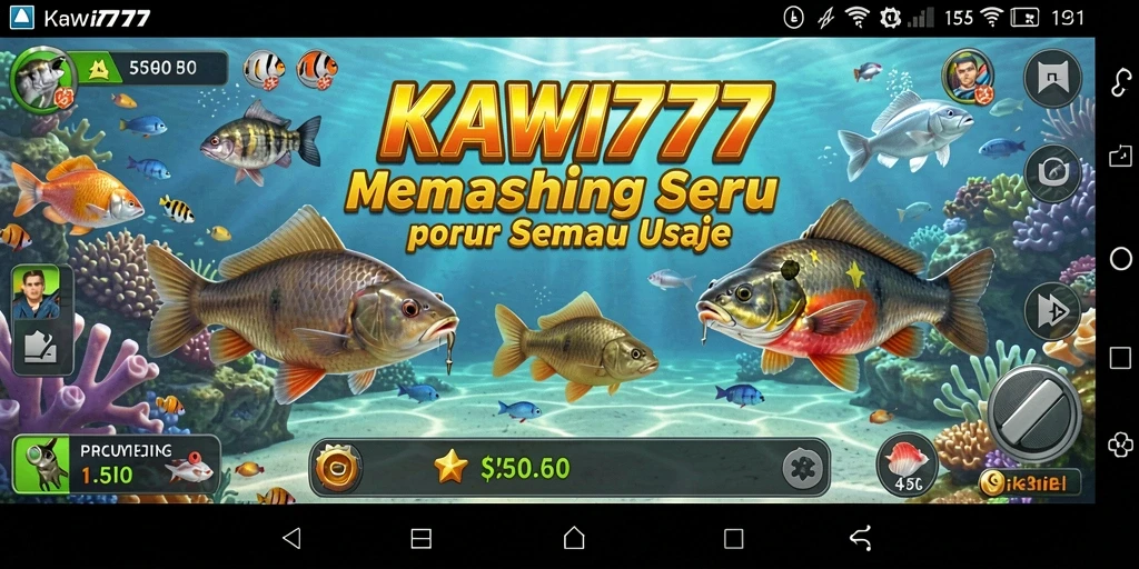 Tangkapan ikan yang seru dan gameplay yang menantang di KAWI777.