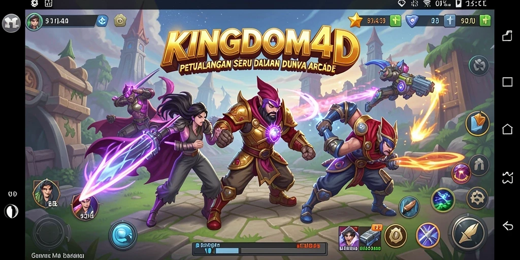 Tampilan gameplay menarik di KINGDOM4D dengan aksi cepat.
