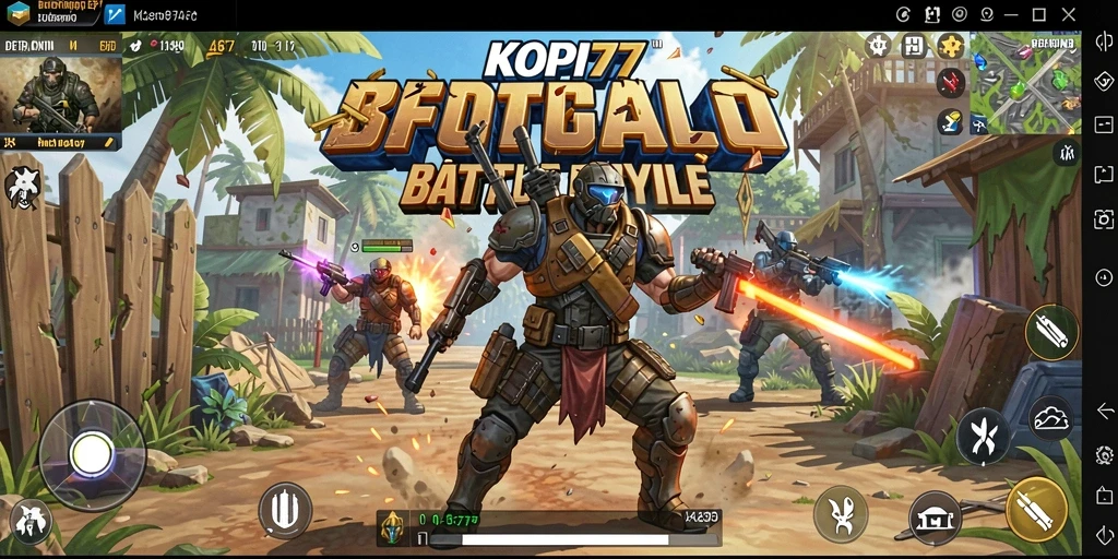Screenshot KOPI77 menampilkan aksi seru dalam pertempuran Battle Royale.