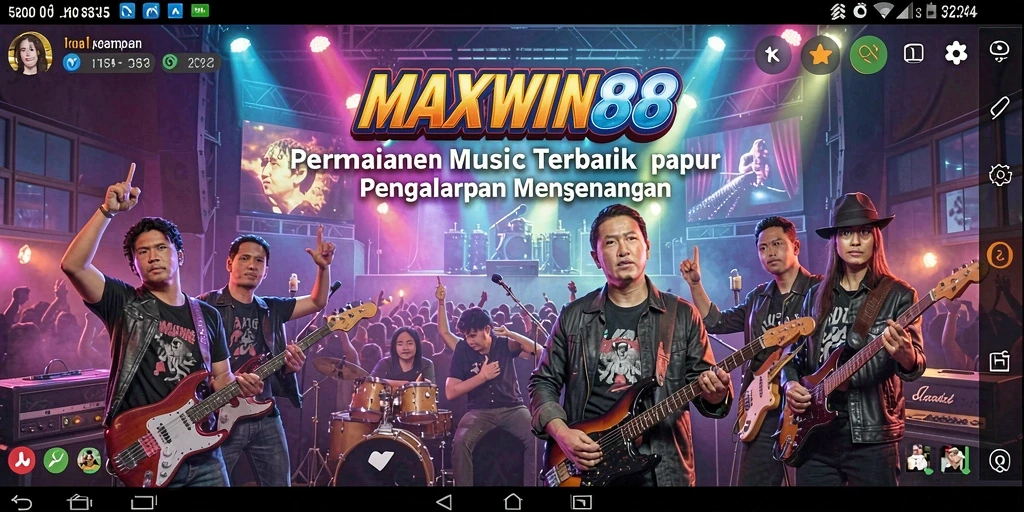 Screenshot gameplay MAXWIN88 dengan berbagai fitur musik menarik.