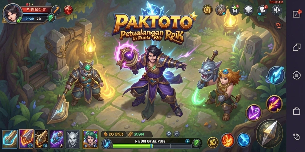 Tampilan gameplay PAKTOTO yang mendebarkan dan penuh aksi dalam dunia RPG.