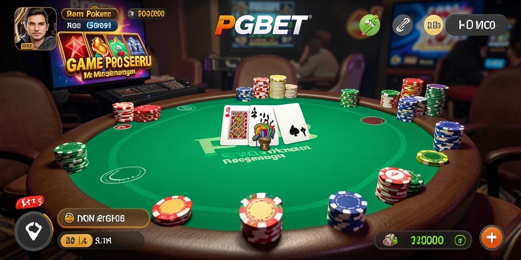 Screenshot utama PGBET menampilkan gameplay Poker yang mengasyikan.