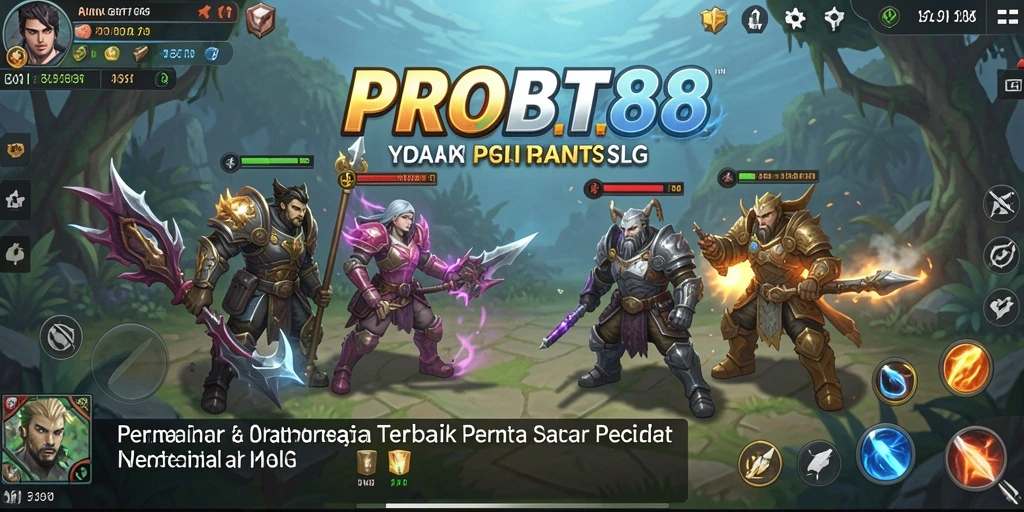 Tangkapan layar gameplay PROBET88 yang menampilkan aksi pertempuran SLG yang intens.