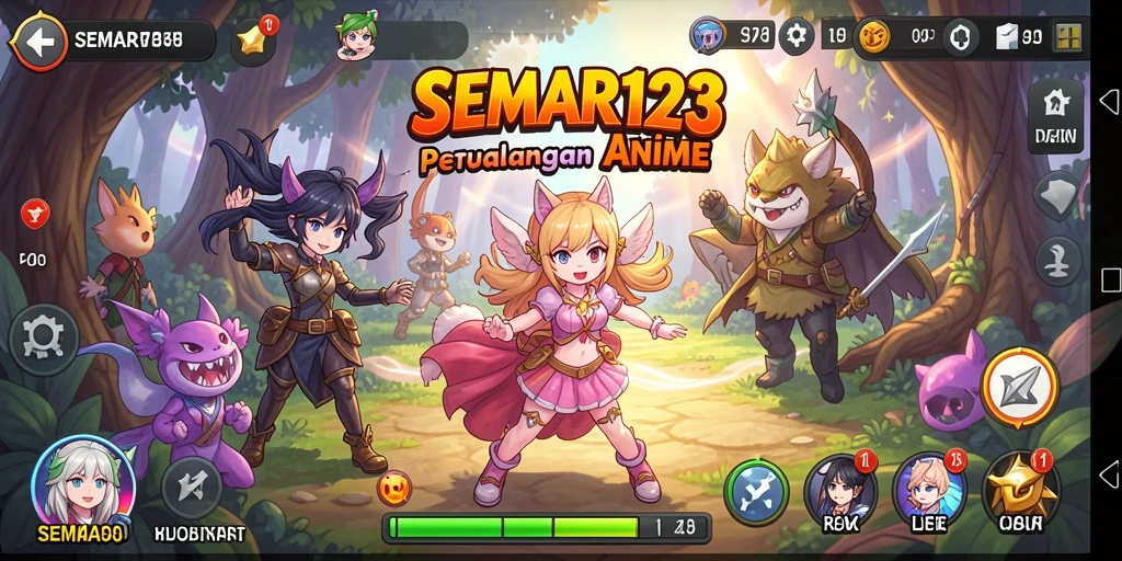 Tampilan menarik dari gameplay yang penuh aksi di SEMAR123.