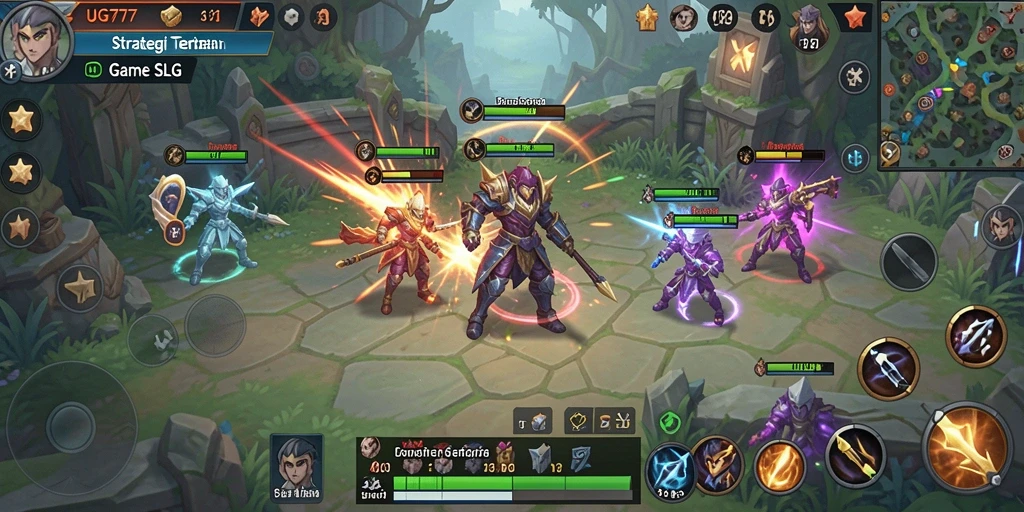 Screenshot menunjukkan gameplay seru di UG777 dengan elemen strategi.