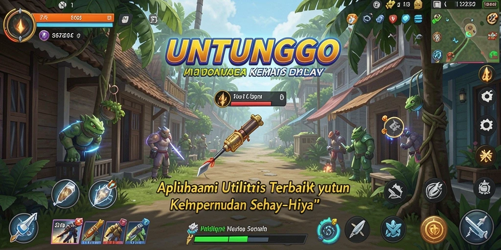 Screenshot UNTUNGGO menampilkan antarmuka aplikasi utilitas yang modern dan fungsional.